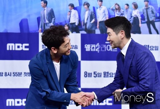 [머니S포토] 정지훈-한상진, 제작발표회 훈훈한 마무리