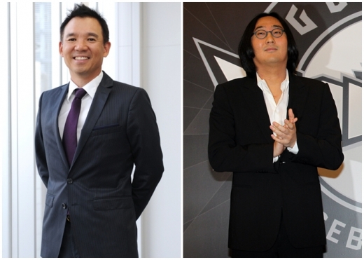 김정주 NXC 대표(왼쪽)와 허민 원더홀딩스 대표. /사진=NXC, 머니투데이