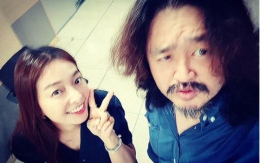 이상미(왼쪽)와 김어준. /사진=이상미 인스타그램 캡처    