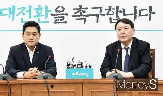 [머니S포토] 윤석열 검찰총장, 오신환 원내대표 예방