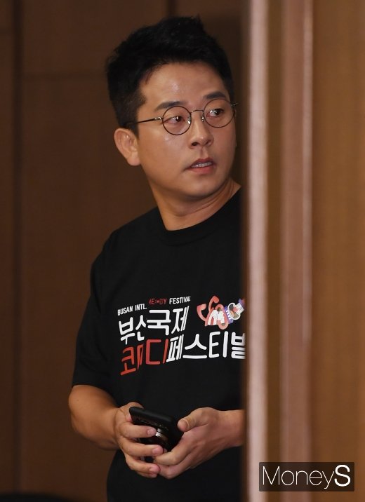 [머니S포토] '내기골프 논란' 김준호, 5개월만에 첫 공식석상