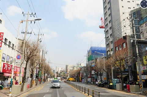 지중화 1차 구간(개봉교-광명사거리) 공사전. / 사진제공=광명시
