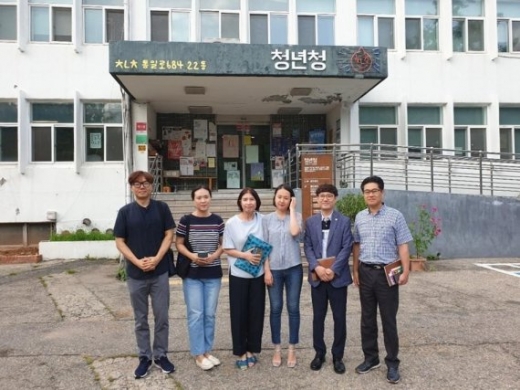 이우천 군포시의원 청년청 방문.  / 사진제공=군포시의회
