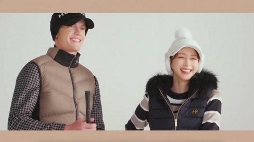 한예슬, 골프웨어 촬영 러블리한 비하인드 컷