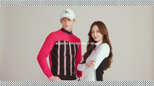 한예슬, 골프웨어 촬영 러블리한 비하인드 컷