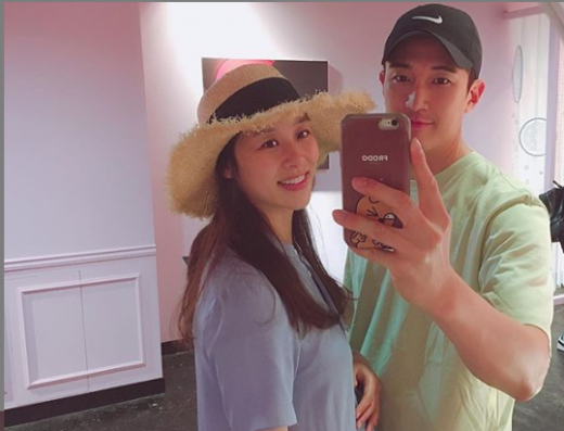 배우 장신영(왼쪽)과 강경준. /사진=강경준 인스타그램 캡처