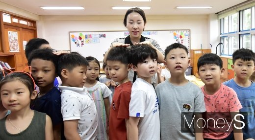 [머니S포토] 전국 초등학교 개학, 방학중 누가 누가 더 컷을까?