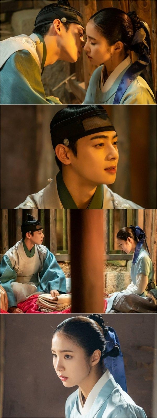 '신입사관 구해령' 신세경 차은우, 입맞춤 1초 전 '설렘 포착'