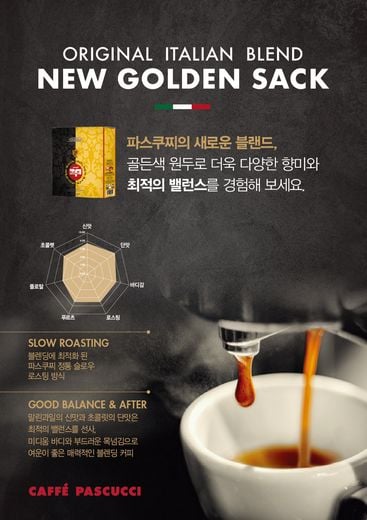 파스쿠찌 17주년 론칭 기념 ‘골든색’ 블랜드 원두 출시