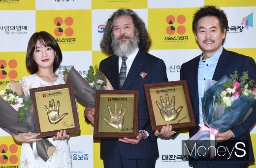 [머니S포토] 신지이·김칠두·이병준, 2019 서울노인영화제 홍보대사 위촉