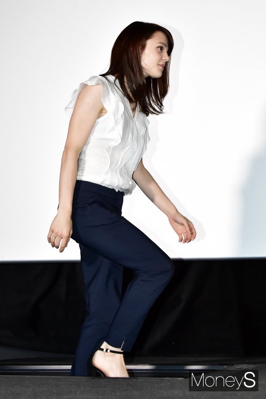 [머니S포토] 홀로 방한 캐서린 프레스콧, 안녕베일리 언론시사회
