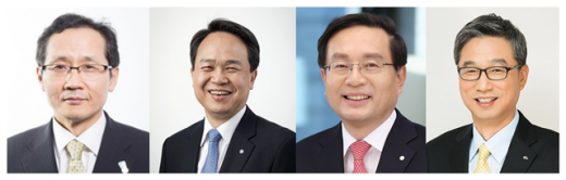 (왼쪽부터) 지성규 KEB하나은행장,진옥동 신한은행장, 손태승 우리은행장, 허인 KB국민은행장/사진=각 은행
