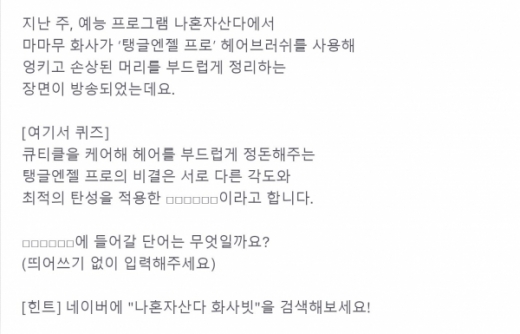 나혼자산다 화사빗 토스. /사진=토스 화면 캡처   