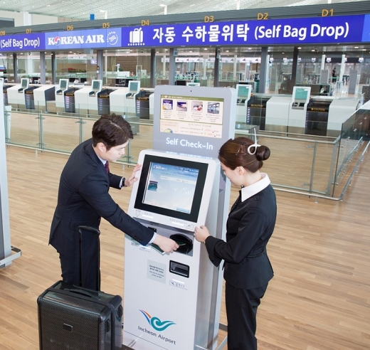 키오스크 셀프체크인. /사진=대한항공