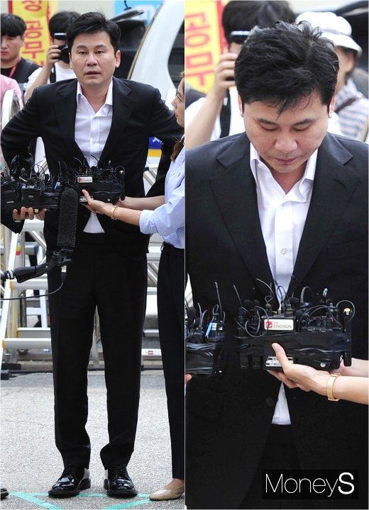 [머니S포토] '상습도박·횡령 의혹' YG수장 양현석의 몰락