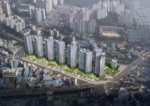 주례 롯데캐슬 골드스마트 조감도. /사진=롯데건설