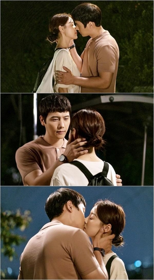 ‘황금정원’ 한지혜 이상우, 짜릿한 첫 키스 '심쿵'