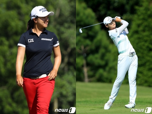 LPGA투어에서 활약 중인 김세영(왼쪽), 박성현(오른쪽) 선수./사진=뉴스1(AFP)