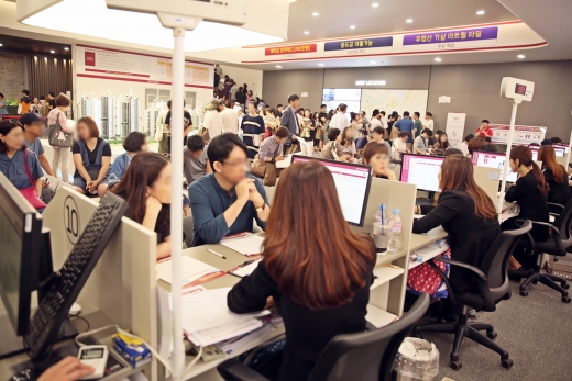 송파 시그니처 롯데캐슬 견본주택. /사진=롯데건설
