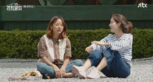 이효리 성유리(오른쪽). /사진=JTBC '캠핑클럽' 방송화면 캡처