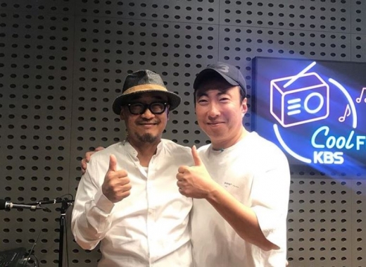 조화성 미술감독(왼쪽)과 박명수. /사진=박명수의 라디오쇼 인스타그램