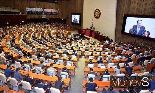 [머니S포토] 개회사 전하는 문희상 국회의장