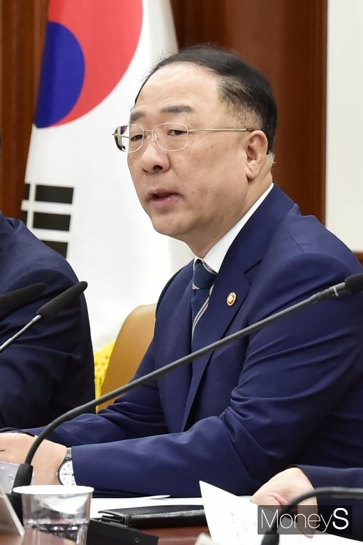 [머니S포토] 홍남기 