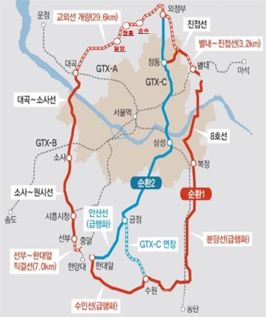 노선도. / 자료제공=양주시