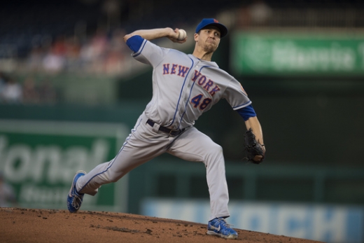 이번 시즌 MLB 내셔널리그의 강력한 사이영상 후보로 지목되고 있는 뉴욕 메츠의 투수 제이콥 디그롬. /사진=로이터