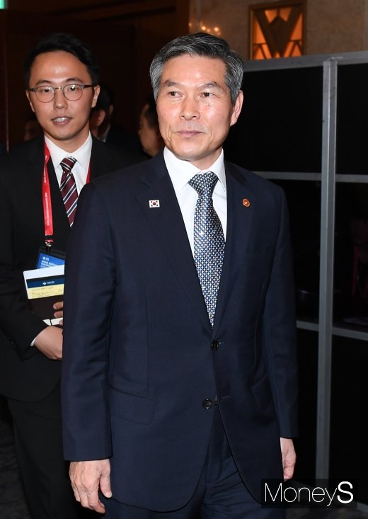 [머니S포토] 정경두 국방부 장관, '2019 서울안보대화' 환영 만찬 참석