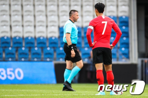 5일 오후(한국시간) 터키 바샥셰히르 파티흐 테림 스타디움에서 조지아와 평가전에서 선발 출전한 대한민국 대표팀의 손흥민. /사진=뉴스1