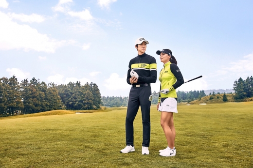 유연석 X 고진영, 골프웨어 화보 공개… 2019 F/W 트렌드 '네온' 아이템 작용