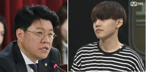 장제원 자유한국당 의원과 그의 아들 장용준씨의 방송 출연 모습./사진=뉴시스, 엠넷 방송화면 갈무리