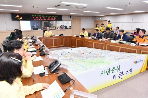 추진결과보고회에서 조무영 제2부시장이 발언하고 있다. / 사진제공=수원시