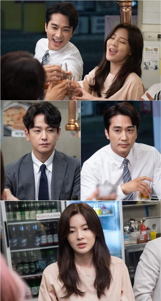 ‘위대한 쇼’ 송승헌 임주환, 이선빈 두고 날 선 분위기… '미묘한 기류' 포착