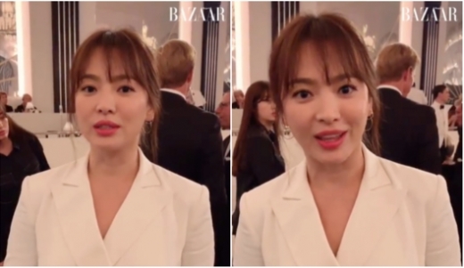 송혜교 근황. /사진=OSEN(하퍼스 바자 코리아 영상 캡처)       