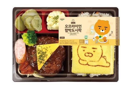 세븐일레븐, 귀여운 게 맛도 좋네 … 카카오프렌즈 캐릭터 '오므라이언함박도시락'