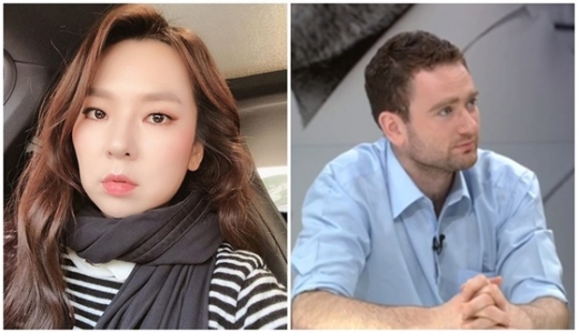 곽정은(왼쪽) 다니엘 튜더. /사진=뉴스1(곽정은 인스타그램, JTBC 방송 화면 캡처)    