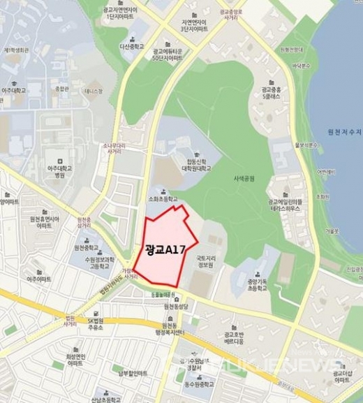 광교사업지 위치도. / 자료제공=경기도시공사