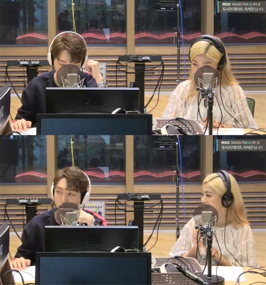 황인욱·박혜원. /MBC FM4U '두시의 데이트 지석진입니다' 보이는 라디오 캡처