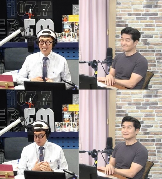 김영철 김상중. /사진=SBS 보이는라디오 방송화면 캡처
