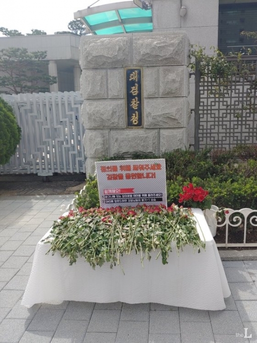 대검찰청 앞 장미꽃. /사진=머니투데이 더엘   