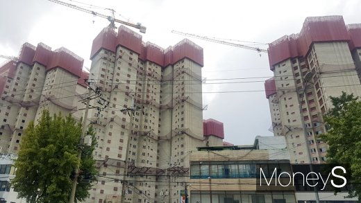 내년 10월 입주 예정인 힐스테이트 클래시안 공사현장. /사진=김창성 기자