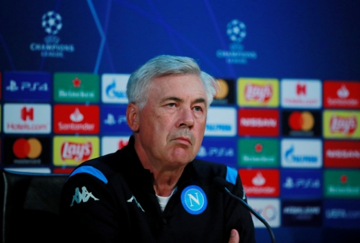 오는 18일(한국시간) 리버풀과 UEFA 챔피언스리그 조별예선 E조 1차전 경기를 치르는 나폴리의 카를로 안첼로티 감독. /사진=로이터