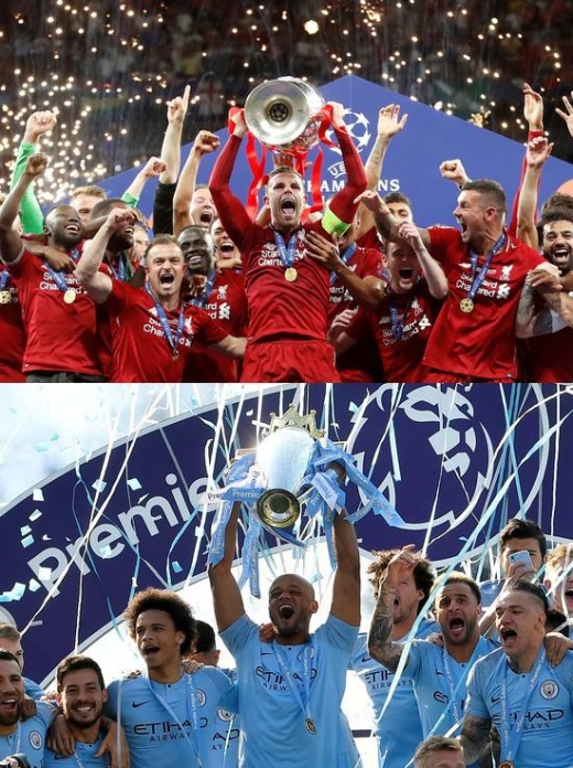 지난 시즌 각각 UEFA 챔피언스리그 우승과 EPL 우승을 차지하면서 최고의 전력을 자랑했던 리버풀(위쪽)과 맨시티. /사진=로이터