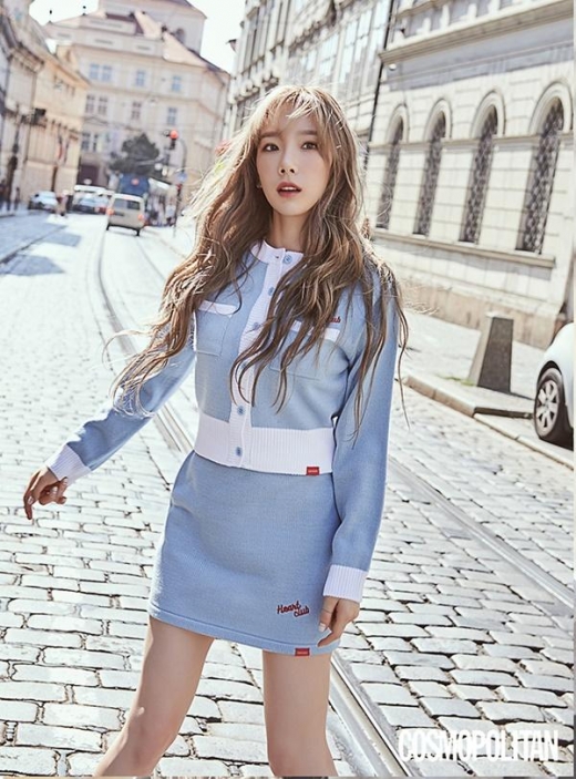 [★화보] 태연, 금발의 '로맨틱 가을 여신'