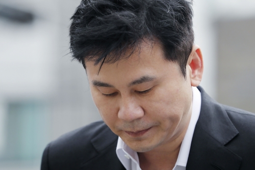 양현석 전 YG엔터테인먼트 대표가 지난달 29일 서울 중랑구 서울경찰청 지능범죄수사대로 출석하고 있다. /사진=뉴시스 DB