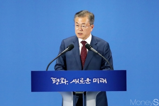 문재인 대통령. /사진=임한별 기자  