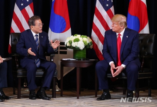 한미정상회담 종료… 65분간 비핵화·동맹 강화 논의(속보)