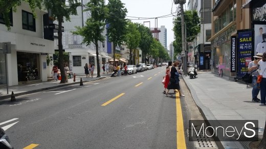 신사역 인근의 가로수길 상권. /사진=김창성 기자